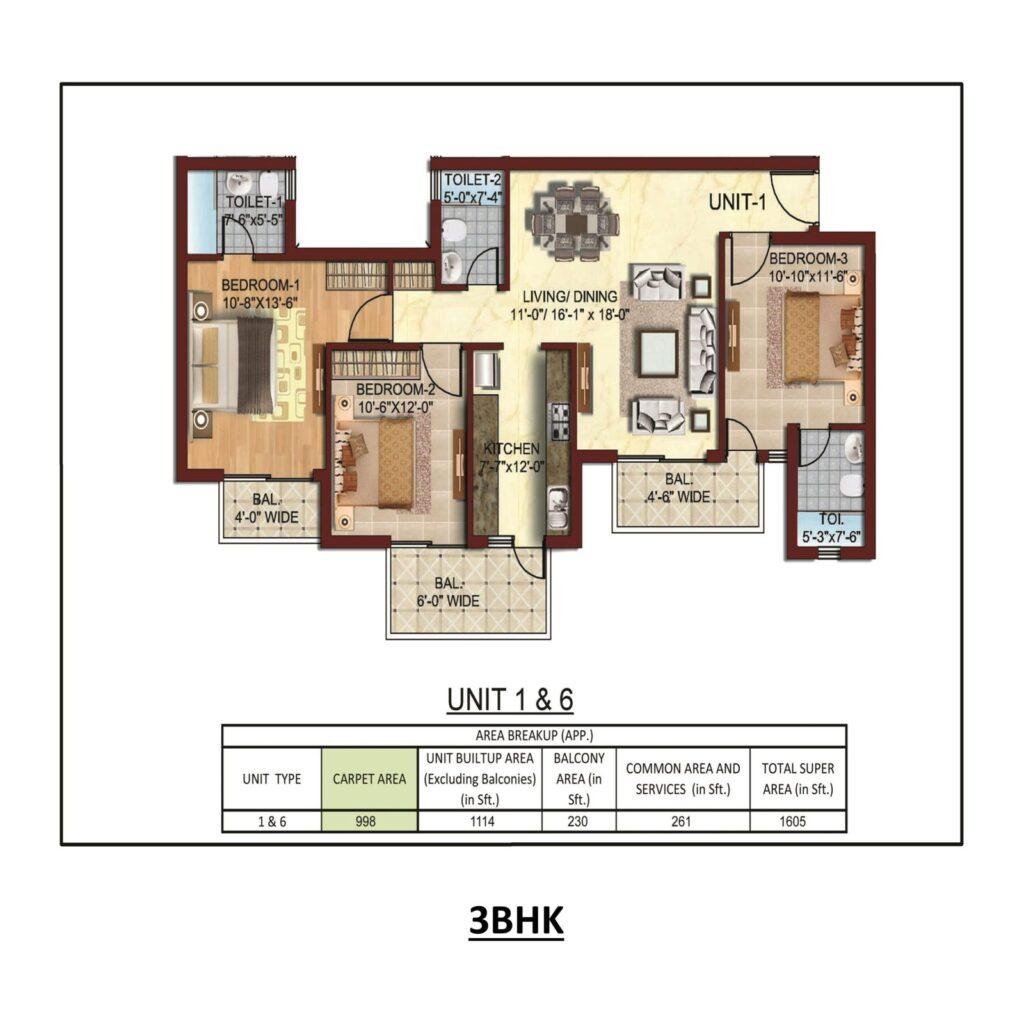 ambika fp 3bhk1