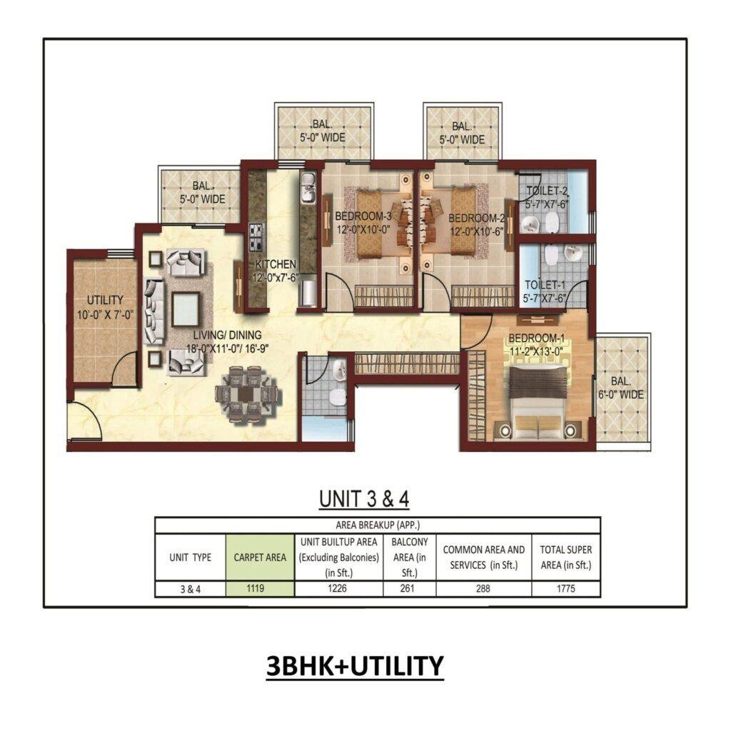 ambika fp 3bhk3